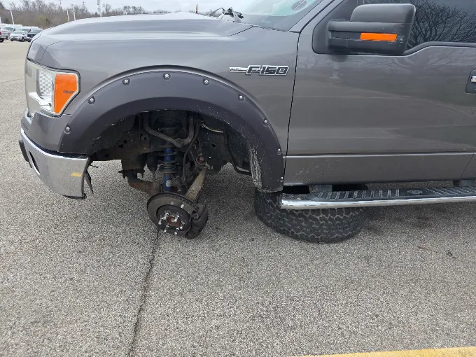 Tow truck service on the road